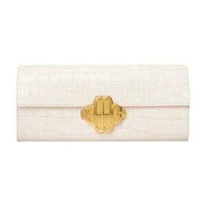 Clover Fizz Embossed Croc-Effect Leather Bag